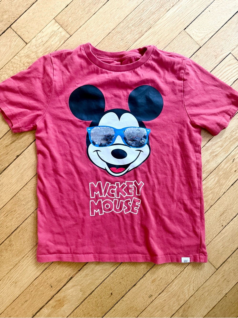 GAP Kids Res Mickey Mouse Sequin Sunglasses Tee
